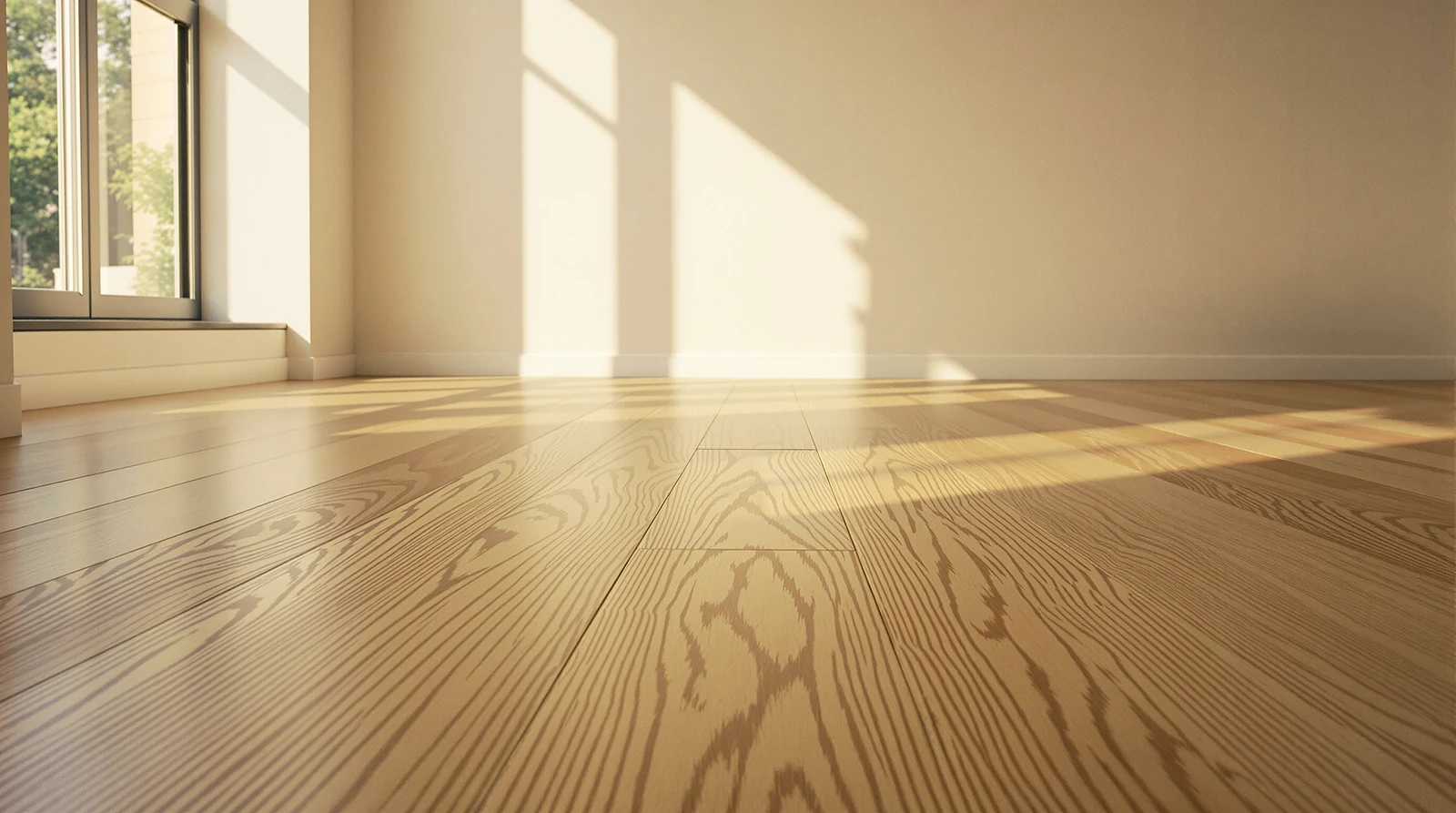 Laminate flooring in an interior