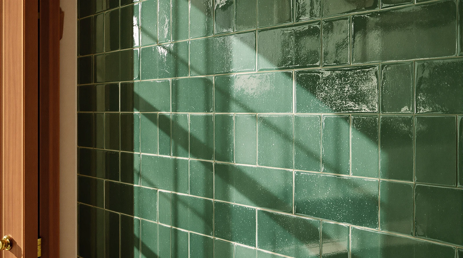 Tile flooring in an interior
